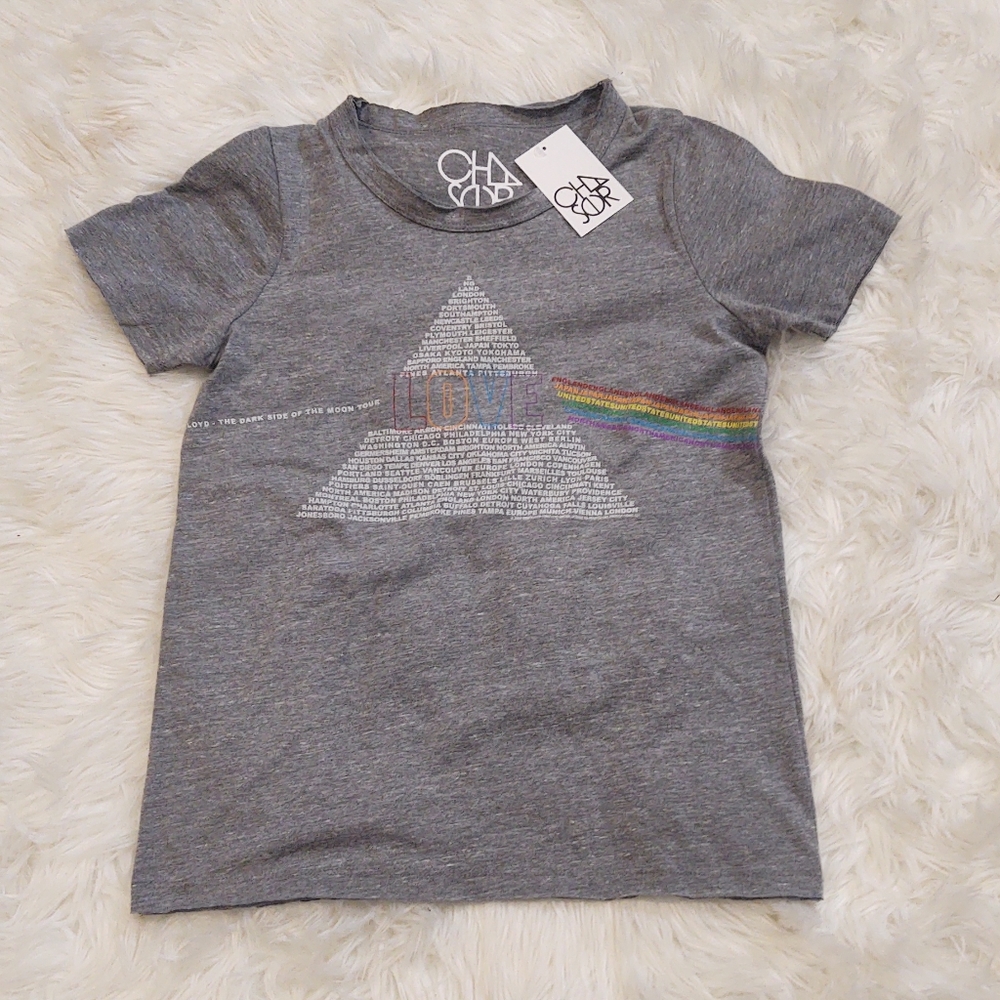Chaser Pink Floyd Tour Rainbow Graphic T Shirt